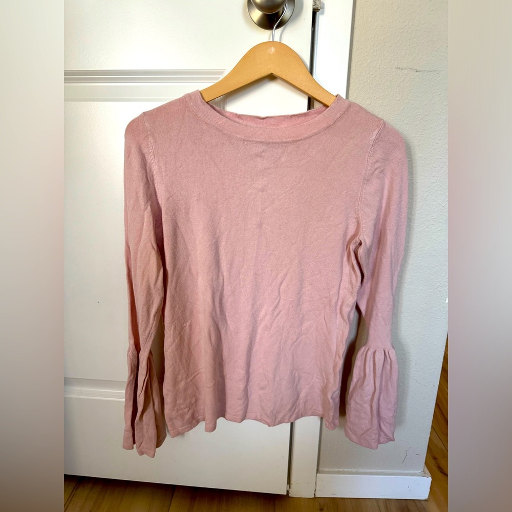 Worthington | Soft Pink Sweater | Bell Sleeves | Med